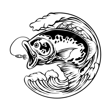 Largemouth Bass Bass Fish Png Bass Fishing Illustrati