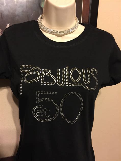 Fabulous Fifty 50th Birthday T Shirt By Enviudesigns On Etsy 50th