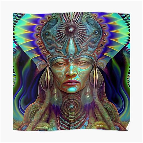 Visionary Art Psychedelic Woman Poster For Sale By Mystikosart