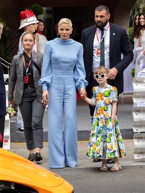 Photos Princess Charlene Stuns In Blue Jumpsuit At F1 Grand Prix Life