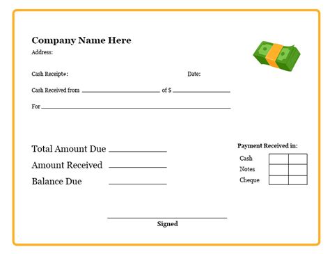 Free Printable Cash Receipt Template Pdf Word And Excel