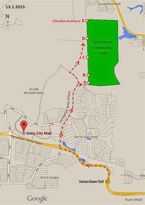 The trail is primarily used for hiking. Sungai Siput Boy: HIKING : Setia Alam Community Trail ...
