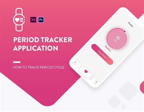 period tracker application mobile app for android ios behance