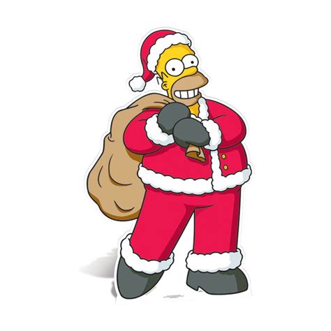 C'est le jour de noël et le père noël s'apprête à partir livrer ses cadeaux aux enfants du monde entier. Image associée | Simpsons, Dessin simpson, Dessin pere noel