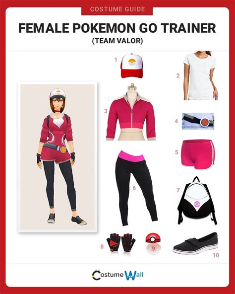 Dress Like Female Pokemon Go Trainer Valor Costume Halloween And