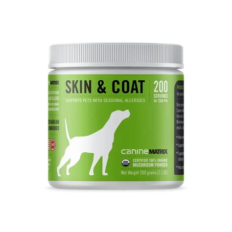 Check spelling or type a new query. Canine Matrix Skin & Coat Organic Supplement for Dogs, 200 ...