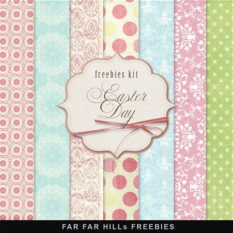 New Freebies Kit Of Papers Easter Dayfar Far Hill Free Database Of