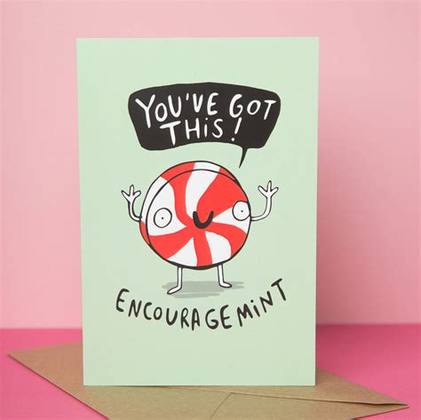'encouragement' Greeting Card By Katie Abey Design | notonthehighstreet.com