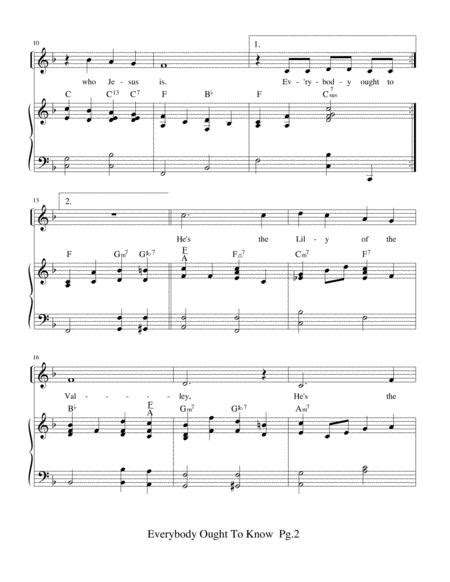 Everybody Ought To Know He Is Lord Sheet Music Pdf Download