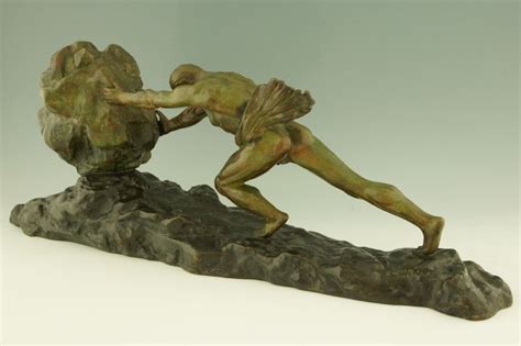The myth of sisyphus is one of the most known myths in the greek mythology, sisyphus cheated hades and was punished by the gods to roll a if you could cheat death, would you? Art Deco Bronze "Sisyphus" by Ganu Gancheff at 1stdibs