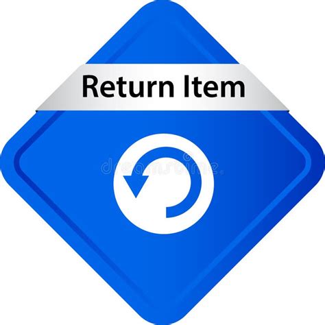 Return Item Icon Button Stock Illustration Illustration Of Color