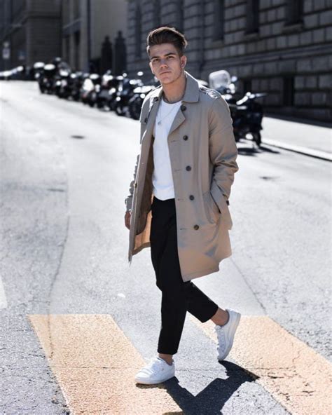 6 Best Men Trench Coats This Winter Smoke Taupe Trench Coat White T