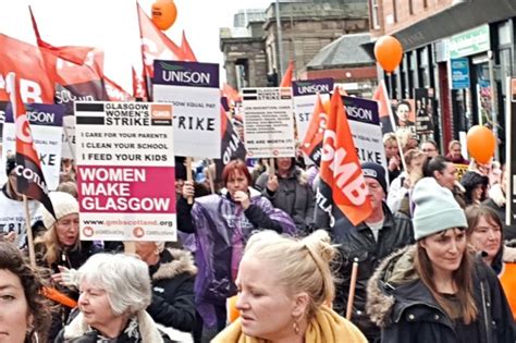 Glasgow Council Workers Strike For Equality Revolution
