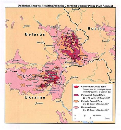 Chernobyl Fallout Map