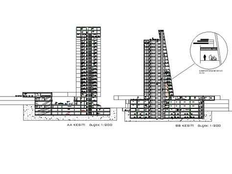 High Rise Building Plan In Autocad File Cadbull