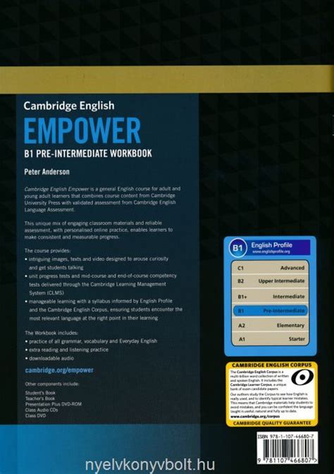 Cambridge English Empower B1 Answer - Cambridge English Empower Pre-Intermediate Workbook with Answers