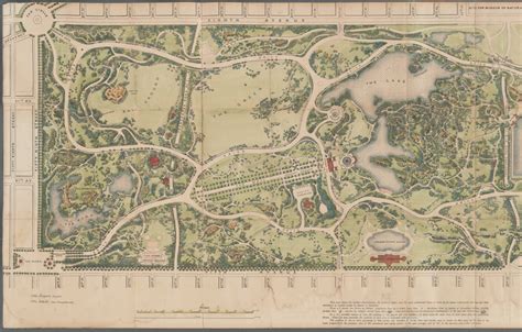 Map Of The Central Park Nypl Digital Collections