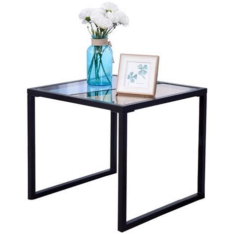 It takes up 2 inventory slots, is of the epic rarity and weighs 0.3kg. Square Tempered Glass Top Metal Frame Side End Table | End ...