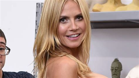 heidi klum just blessed us all with the first tease of her halloween costume this year so get