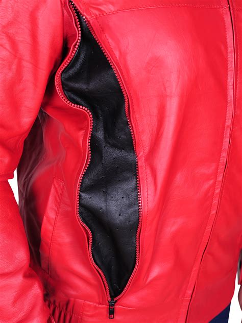 Red Leather Jacket Male Jackethit