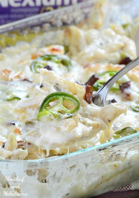 One Pan Jalapeno Popper Chicken Pasta Meatloaf And Melodrama