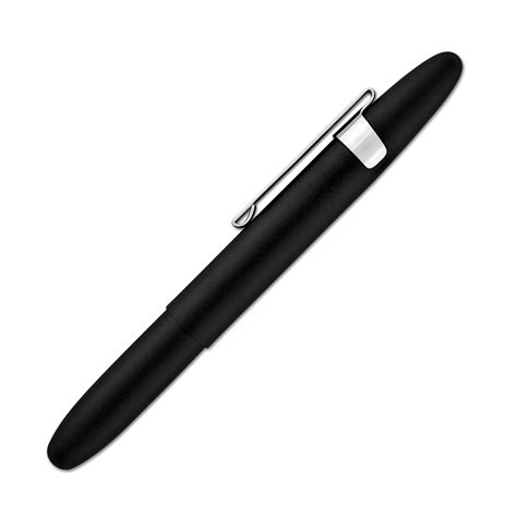 Fisher Space Pen Bullet Ballpoint Pen With Clip Chrome And Matte Black