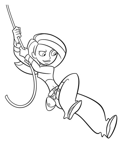 Amazing Kim Possible Coloring Page Download Print Or Color Online For Free