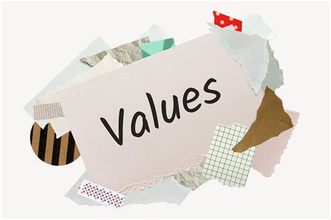 Values Word Aesthetic Paper Collage Free Photo Rawpixel