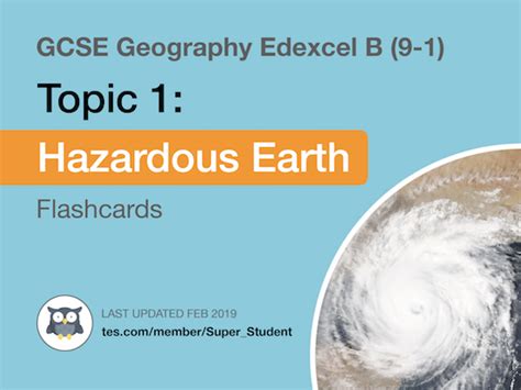 Gcse Geography Edexcel B 9 1 Flashcards Hazardous Earth