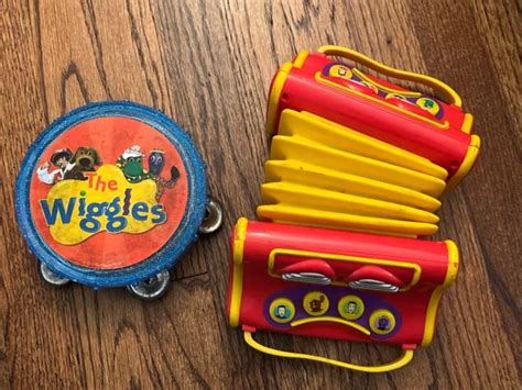 The Wiggles Accordion And Light Up Tambourine Musical Sing Along Toys