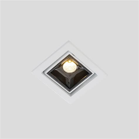 Plafon Led Embutir Quadrado 3w 210lm Branco Luz Amarela Picco