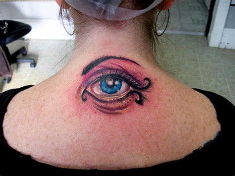 Big Eye Tattoo For Neck Backside Sheplanet