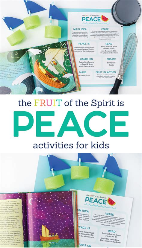Kids create pages that go into a notebook to remind them of what they have learned about god's laws. The Fruit of the Spirit is PEACE Kids Activities by The ...