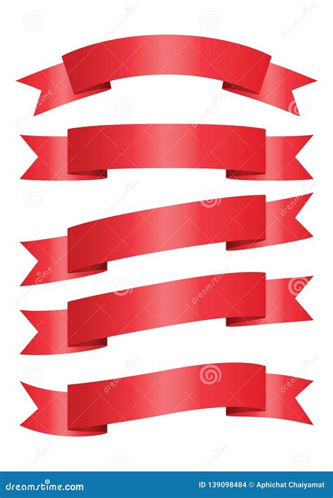 Set Of Red Arch Banner Icon Stock Illustration Illustration Of Space
