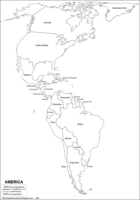 Mapa Del Continente Americano Con Nombres Para Imprim Vrogue Co