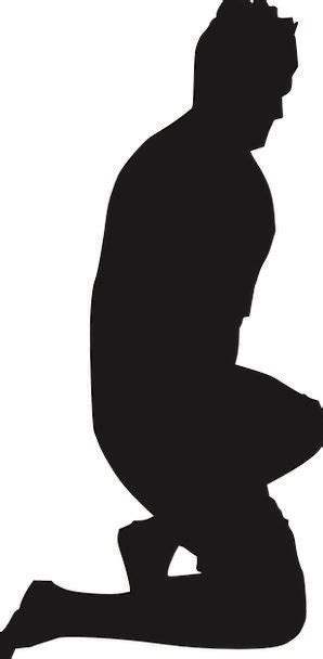 Kneeling Man Silhouette At Getdrawings Free Download