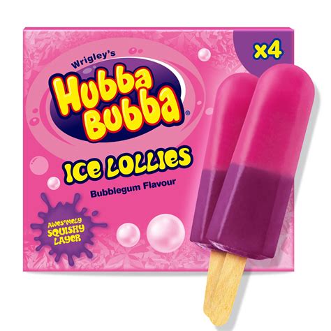 Hubba Bubba Bubblegum Ice Lollies 4 X 50g Ice Lollies Iceland Foods