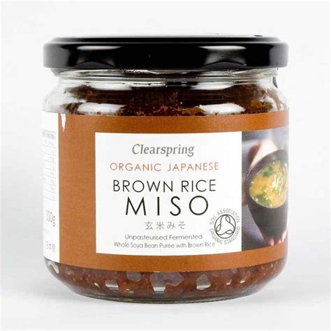 Clearspring Organic Brown Rice Miso Paste 300g Jar G Baldwin And Co