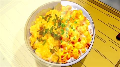 Food Wars Food Transforming Egg Rice 食戟のソーマ Anime Food Vs Real Life