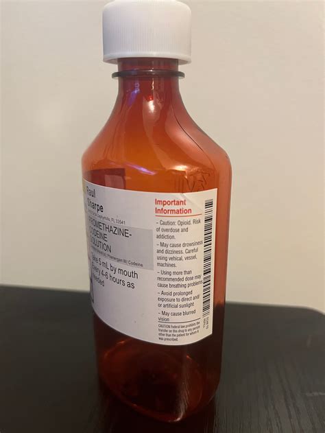 8 Oz Cvs Tris Pharma Codeine Lean Bottle
