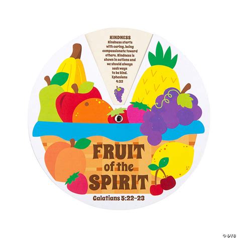 Fruit Of The Spirit Learning Wheels 12 Pc Oriental Trading