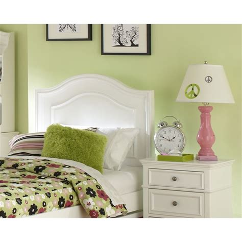 Legacy Classic Madison Full Panel Arched Headboard In White Color Wood Homesquare