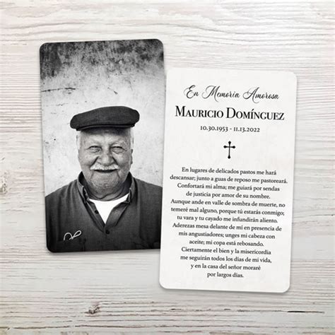 Spanish Memorial Prayer Cards And Custom Funeral Cards 20 Off Sitewide