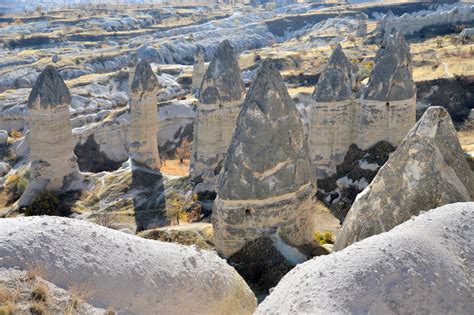 Göreme Turkey The Cave Town And The Fairy Chimney Valley In
