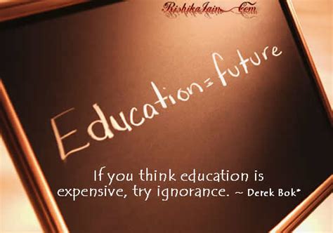If You Think Education Is Expensive Try Ignorance Derek Bok
