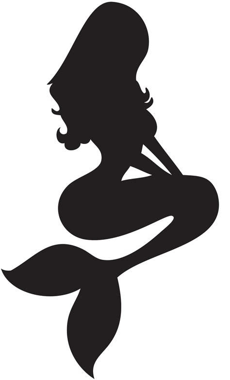 Ariel Mermaid Silhouette The Prince Mermaid Png Download 7361214