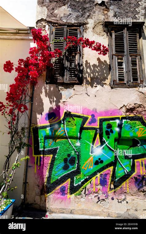 Graffiti In Athens Greece Stock Photo Alamy