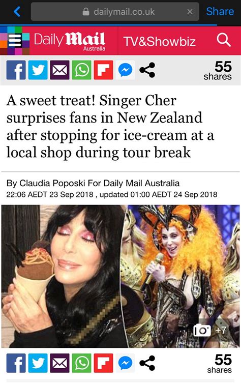 Singer Cher 72 Surprised Unsuspecting Fans When She Stopped By An Ice Cream Shop In New
