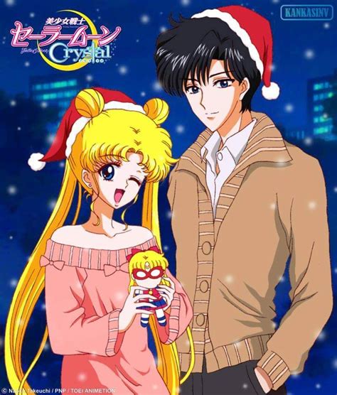 Christmas With Usagi And Mamoru ️ Sailor Chibi Moon Sailor Moon