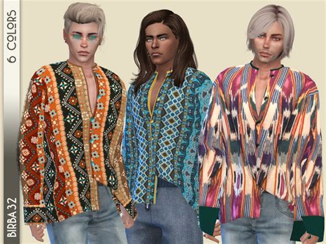 The Sims Resource Boho Oversized Shirt Recolor